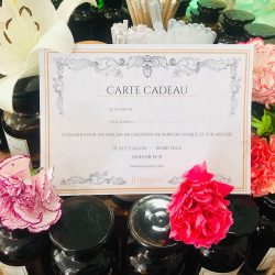 carte cadeau atelier parfum